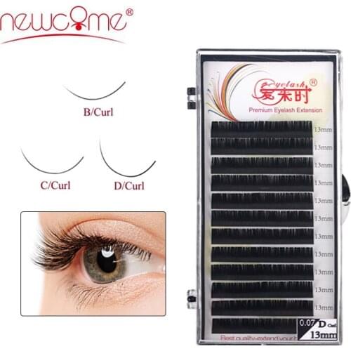 Individual Eyelash Extensions Curl B/C/CC/D Faux Mink False Eyelash 0.03-0.25mm Thickness Fake Eyelashes Cilios Lashes Extension