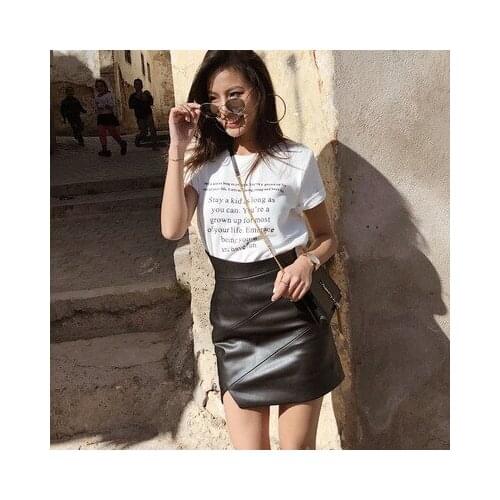 2019 New Fashion Genuine Sheep Leather Skirt G22