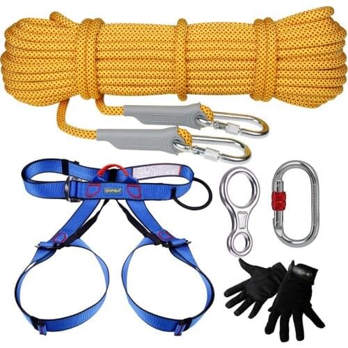 New 1 Set High Quality Cable-mounted Outdoor Climbing Equipment Canyoning Waterfall Speed-down Mountaineering