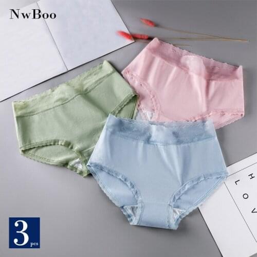 2021 New Seamless Panties for Women High Waist Underwear Factory Female Pure Cotton Briefs Lace-Up Breathable UnderPants