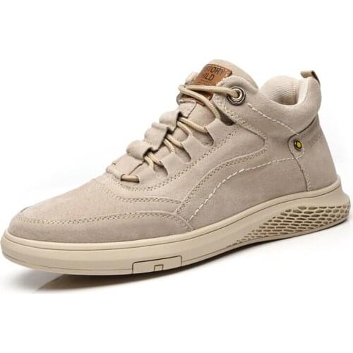 2021 new mens shoes Martin outdoor short boots casual canvas shoes autumn fashion comfortable soft retro Martin boots