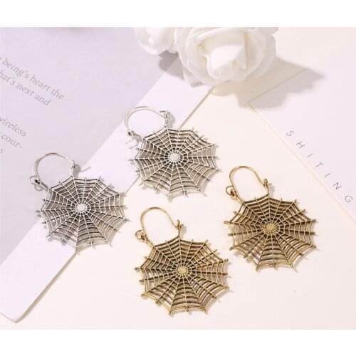 Wholesale Vintage Antique Silvery Golden Earrings for Women Hollow Carve Gypsy Tribal Ethnic Dangle Earrings