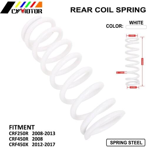 For Honda CRF250R 2008-2013 CRF450R 2008 CRF450X 2012-2017 CRF 250R 450R 450X Rear Shock Absorber Adjustable Suspension Spring
