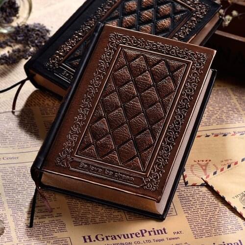 Retro Planner Vintage Journal Diary Notebook Leather Blank Hard Cover Sketchbook Paper Stationery Travel Gift School Supplies