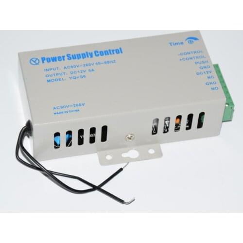 Door Lock RFID reader Power Supply Control for Door Access Entry System AC 110-240V to DC 12V 5A wide Voltage