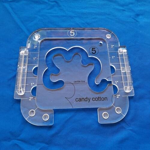 Free Motion Quilting Template Series 5 with Quilting Frame for Domestic Sewing Machine (TK(Q5-03))