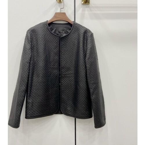 Woman Coats 100% Natural Sheepskin Leather 2021 Fashion Sheepskin Leather Windbreaker Female Jackets Best Sellers H815