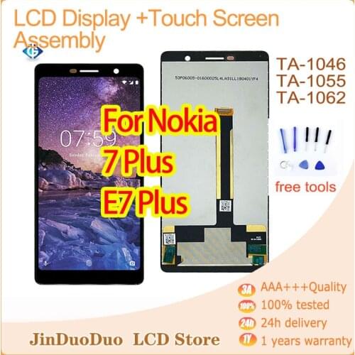 AAA+ For Nokia 7 Plus LCD Display Touch Screen Digitizer Assembly Replacement For Nokia E7 Plus TA-1062 TA-1046 TA-1055 Lcd
