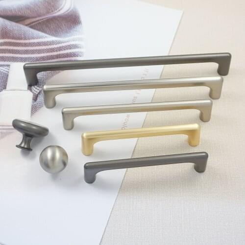 MFYS 3.78'' 5'' Gold Furniture Hardware Handles Zinc Alloy Cabinet Knob Modern Simple Drawer Pulls Wardrobe Closet Handle Pull