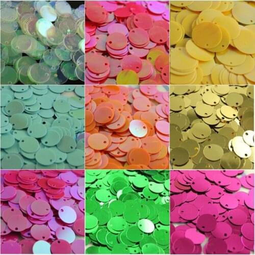 1hole sequins slice PVC round loose sequin pad diameter sequin sewing process womens headwear clothing accessories