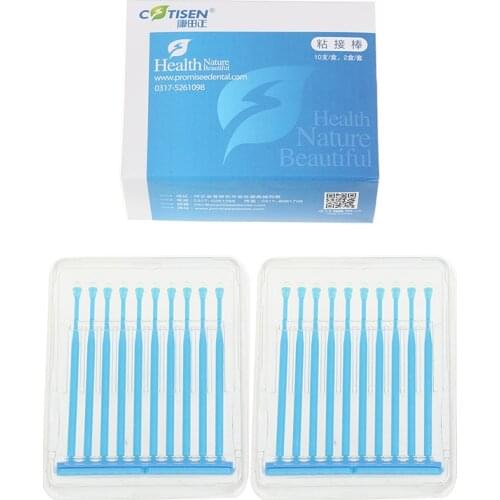 10pcs/box Dental Adhesive Tip Applicator Tooth Crown Porcelain Veneer Disposable Health Care