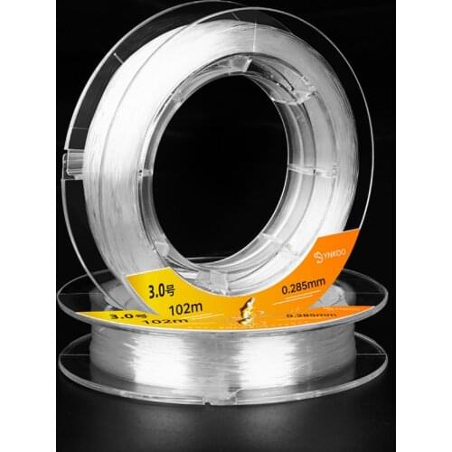 100m Carbon Fiber Leader Line Super Strong Front Wire Line Fluorocarbon Nylon Thread Fly Fishing String Accesorios Mar 2pcs