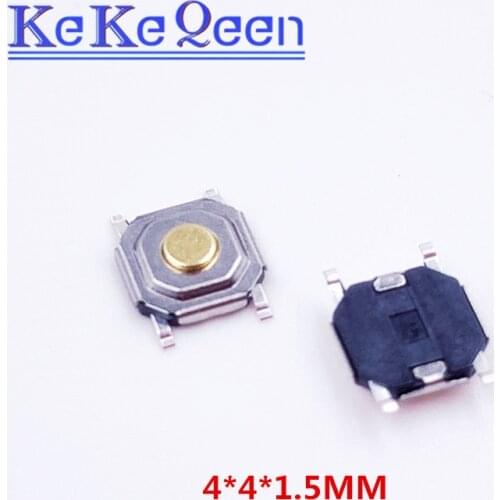 1000PCS 4*4*1.5mm 4x4x1.5mm SMD push button switches microswitch Tact Switch