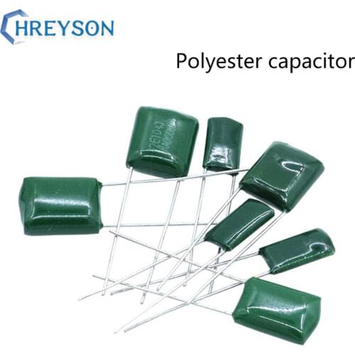 100V 630V Polyester Capacitor 100nF 0.1uF 2A104J 103J 223J 222 472 473J Capacitor 50Pcs