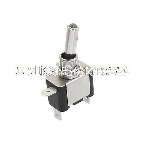 20A/12VDC 2 Position 3 Terminals SPST Blue LED Lamp Locking Toggle Switch