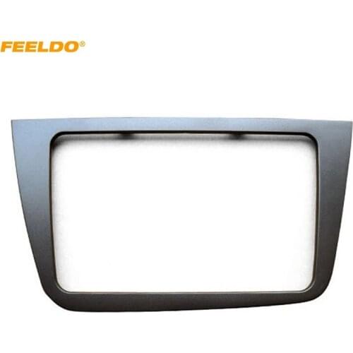 FEELDO Car Stereo Radio Fascia 2Din Frame Adapter For Seat Altea (RHD) Refitting Dashboard Panel Frame 220*130mm #HQ2802