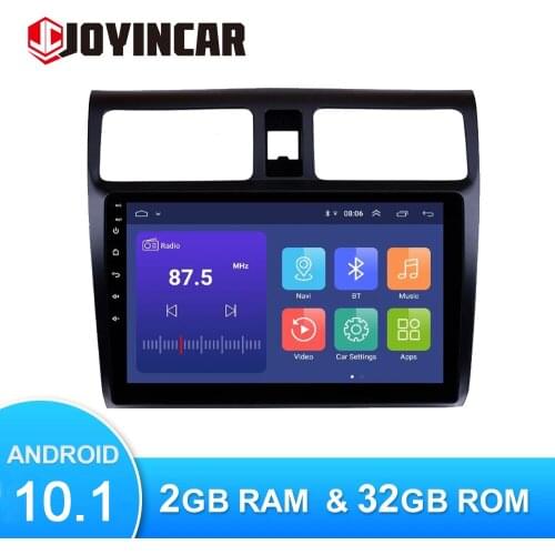 JOYINCAR Car Stereo GPS Navigation Multimedia Player For 2005 2006 2007 2008 2009 2010 Suzuki Swift 10.1" Android 9.1 Head Unit