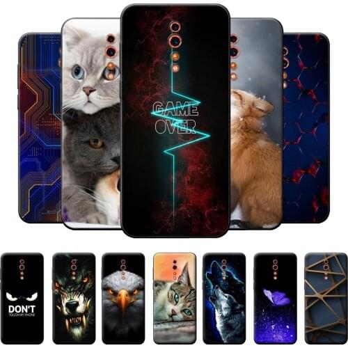 For Reno Z Case Back Cover on Reno Z Soft Silicone Phone Case For OPPO Reno Z TPU Case For Reno Z Cool Fashion Pattern Bumper