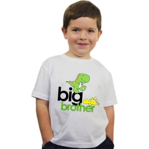 Kids Girls Boys Cute Green Cartoon Animal Cotton Short Sleeve Letter Print Clothing Children Tops Kids Baby T-shirt