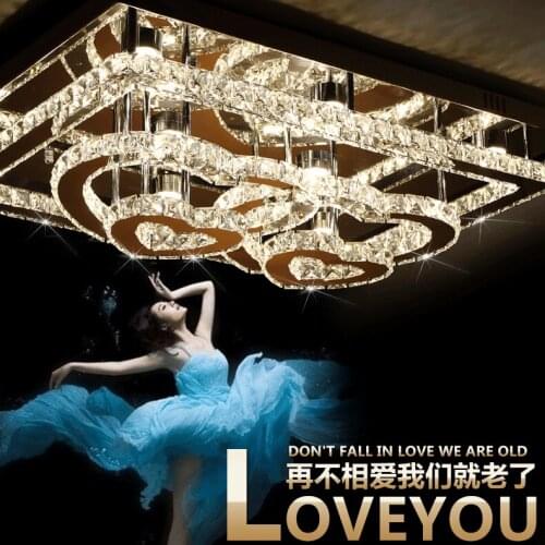 Dimmer Remote Control LED 40W 11-25 light K9 Crystal ceiling Lihting 110-240v Size:97*75cm