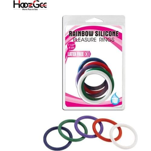 5PCS Silicone Cock Rings Delay Ejaculation Penis Ring Long Lasting Flexible Sex Products for Man Erotic Adult Sex Toys