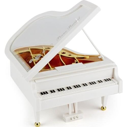 Creative Piano Music Box Home Bedside Music Box Living Room Bedroom Decoration Children Friends Student Holiday Gift 13*13*16cm