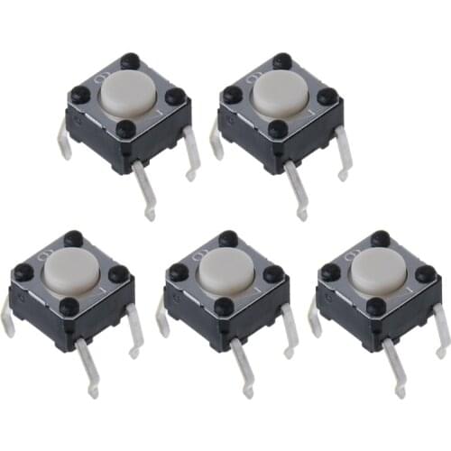 5Pcs Mouse Micro Switch for Logitech M185 M215 G300 G402 G602 M570 6x6x4.3mm