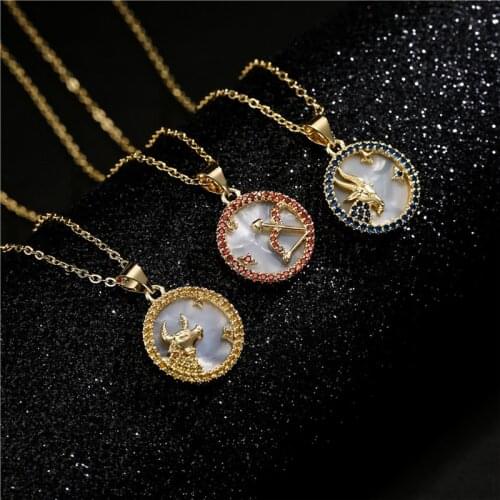 NEWBUY Women's Pendants Zodiac Signs