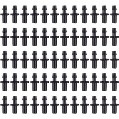 50x 1/4 Inch Plastic Hose Drip Nozzle fitting for Agricultural Garden Irrigation