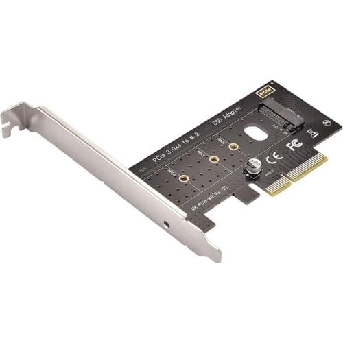 NGFF M.2 NVME SSD To PCI Express PCIe 3.0 X4 Host Controller Expansion Card M-Key SSD Adapter Card with Low Profile Bracket