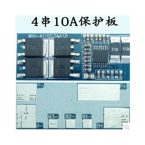 4S 10A Li-ion Lithium Battery 18650 Charger Protection Board 14.8V 16.8V