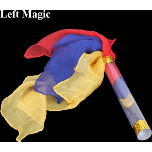 Silk Linked Tube Magic Tricks Silks Flying Linked Tube Magic Props Stage Gimmick Accessories Props Comedy Illusion Toys G8104