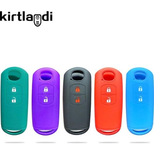 Silicone Key Holder Keychain Cover Case Shell for Mazda Axela 3 2 6 Cx5 Cx3 Cx 8 Cx4 Cx7 Sch5 X5 2 Button Remote Fob Protection