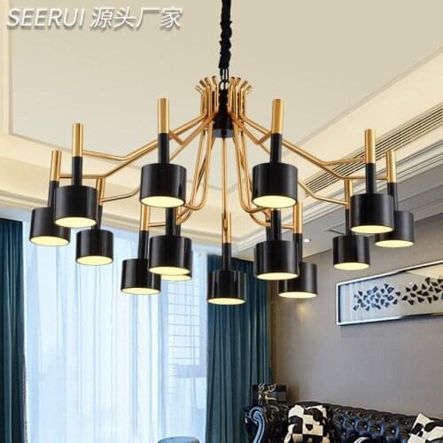 Europe led iron chandelier pendant lights hanglamp lustre suspension modern led chandelier home lighting dining rooom