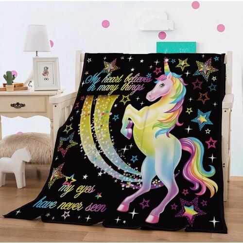 Super soft flannel blanket 3D Beauty Fashionable 150x200cm Fleece Throw Blanket gift Dropshipping Black animal