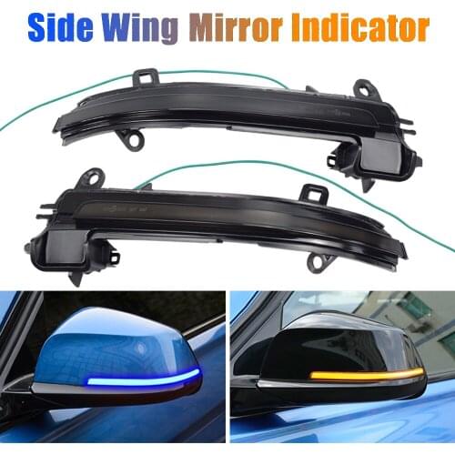 Scroll LED Dynamic Turn Signal Light Side Mirror Flashing Light Repeater Blinker For BMW F20 F21 F22 F30 E84 1 2 3 4 Series