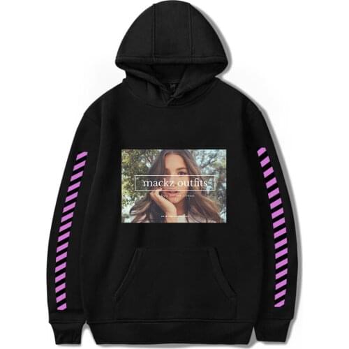 Mackenzie Ziegler Social Media Stars Hoodies Women/Men Hip Hop Sweatshirts Harajuku Pullover Plus Size Hoodies Male Streetwear