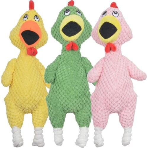 Pets Supplies Bite Resistant Corduroy Vocalization Plush Fidget Toys Poodle Small Dogs A Molar Tooth Shrieking Chicken Dog Toys