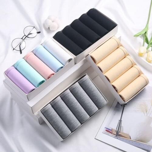 5 Pcs/lot Panties For girls Cotton Underwear Briefs student Cute Sexy Lingeries Breathable women Briefs for Female Pants