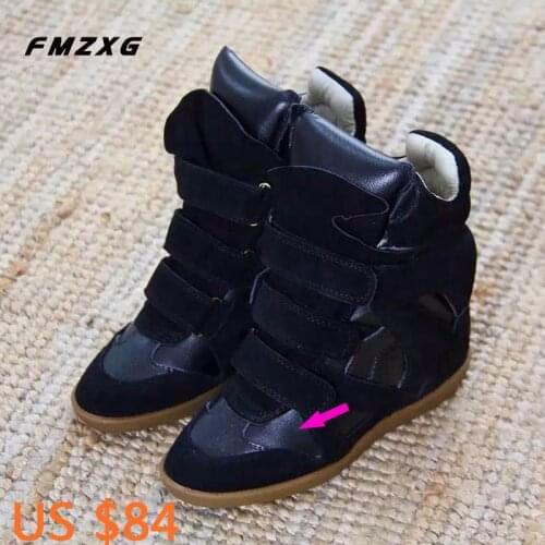 Womens Wedges Boots Winter Fashion High Quality Motorcycle Sexy Platform Spring/Autumn Genuine Leather Women Winter Boots