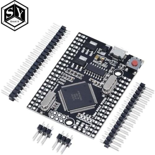 1PCS Great IT Mega 2560 PRO MINI 5V (Embed) CH340G ATmega2560-16AU with male pinheaders Compatible for arduino Mega 2560