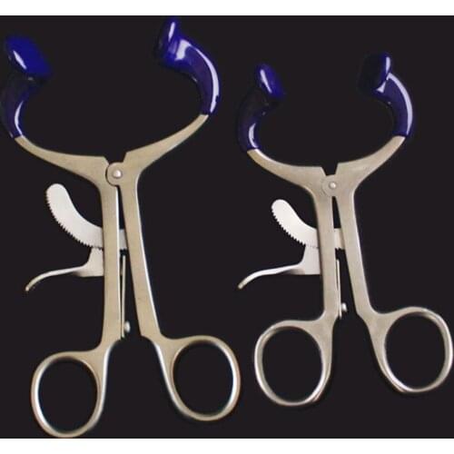 2 Pieces/Set Dental Mouth Opener Lip Retractor Cheek Expander Stainless Steel Large & Small