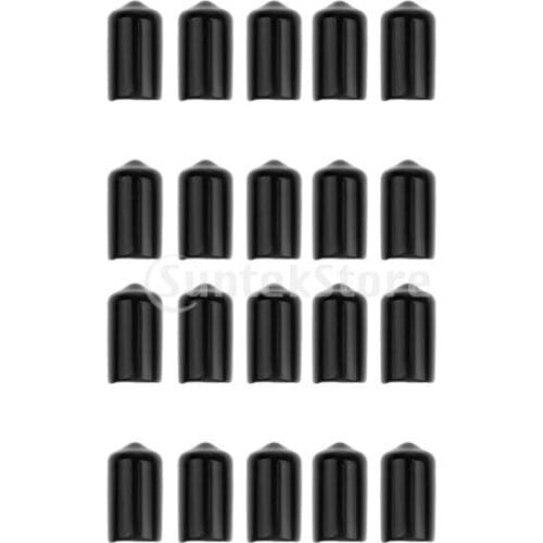 20Pcs Rubber Protective Covers Head 2.2cm Snooker Billiard 10mm Inner Diameter for Snooker Cue Tip Accessories