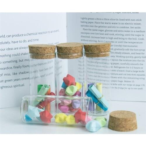 30*70mm 30ml Glass Vials Jars Test Tube With Cork Stopper Empty Glass Transparent Clear Bottles 50pcs/lot