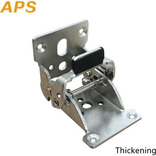 90 degree self-locking hinges RV coffee table folding hinges 180 degree folding invisible brackets Table legs folding hinges