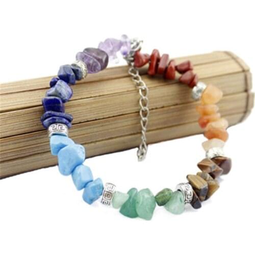 Natural Stone Bracelet Beads Chips Agates Turquolse Strand Lrregular Gravel Bead Bracelet Supplies For Jewelry Making
