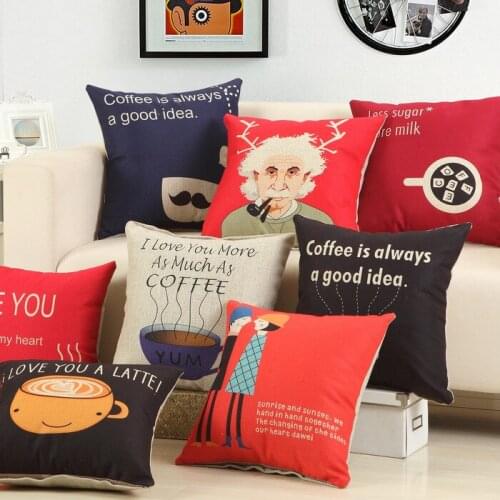 Decorative Pillows Colorful Cushions Home Decor/capa Para Almofada/cojines Decorativos Coffee Style