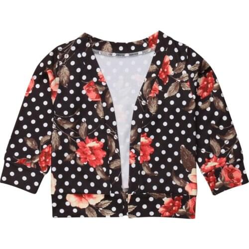 Child Kids Baby Girl Boho Flower Cardigan Coat Long Sleeve Tops Outwear Clothes Size 1-5Y