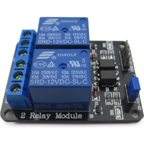 12V Two-way relay module SRD-12VDC-SL-C With light decoupling protection relay