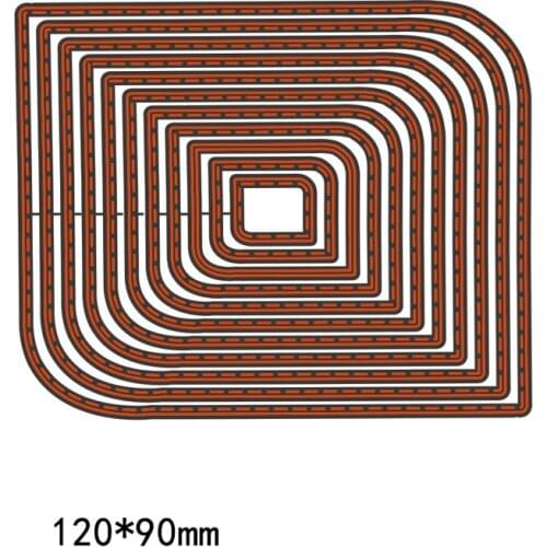 Irregular Figure Geometry pattern frames Metal Steel Cutting Embossing Dies For Scrapbooking paper craft home decoration